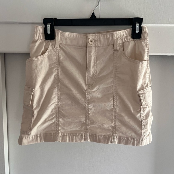 Hollister Cargo Skirt High Rise XS Women’s Tan Pockets - Picture 2 of 6